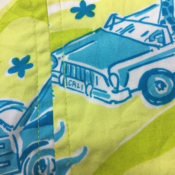 πΈ LILLY Pulitzer Cruising Print Girl's Beach Skirt Woody Wagon White Label - Picture 8 of 15